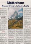 096. Článek o výstupu na Matterhorn (Hospodářské noviny)
