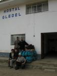 517. Yungay, hostal Gledel, odjezd do Huarazu, Limy