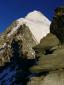 073. Cestou na Weisshorn 4505m - závěrečný skalní hřeben, cca 4050m